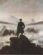 Caspar David Friedrich Wanderer Watching a Sea of Fog (mk45) Germany oil painting artist